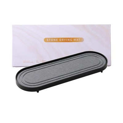 Diatomaceous Earth Stone Drying Mat, Water Absorbing Tray for Kitchen Sink & ...