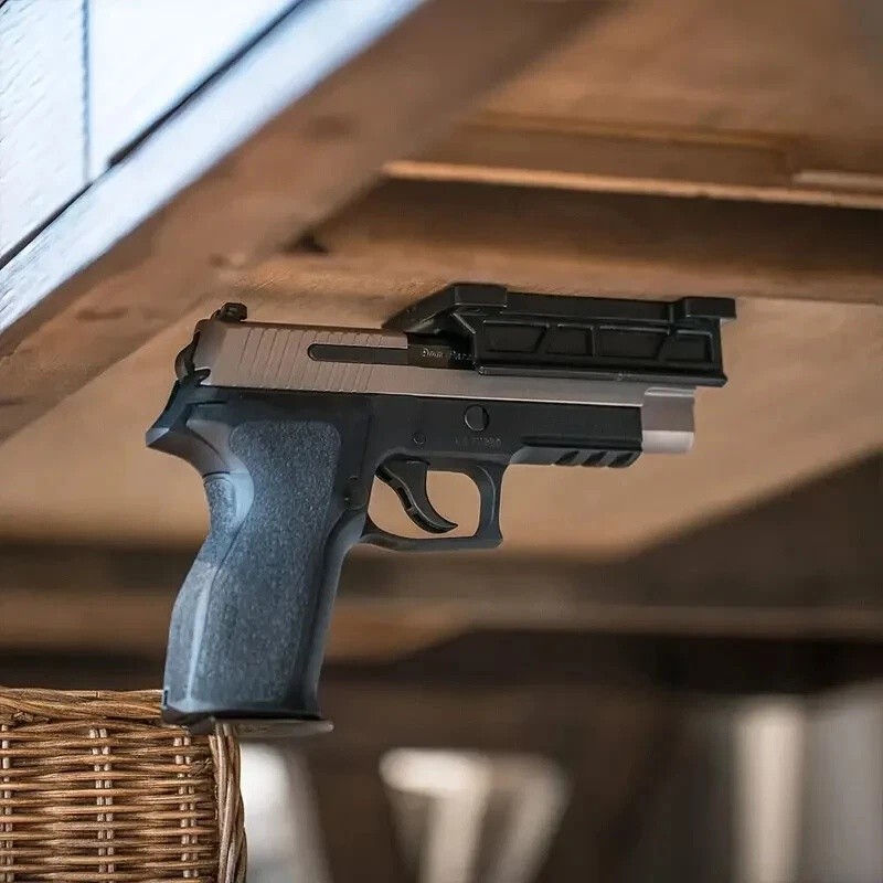 Magnetic Handgun Mount- Quickdraw Gun Magnet Mount Holster for Vehicle and Home