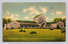 Vintage Will Rogers Memorial Claremore Oklahoma Lithograph Postcard