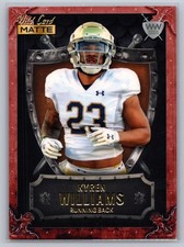2022 Wild Card Matte #WW-37 Kyren Williams Weekend Warrior Crimson/White/Orange