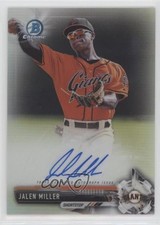 2017 Bowman Chrome Prospect Refractor 498/499 Jalen Miller #CPA-JMI Auto rs2