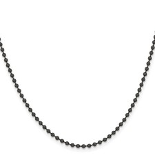 Stainless Steel Ball beaded Chain Necklace, 2.4 mm