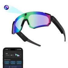 2026 Baseball Glasses with Camera,Running Glasses with Voice Control  Object...