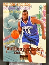 1996-97 SkyBox Premium Anthony Mason #271 Double Trouble Charlotte Hornets Mase