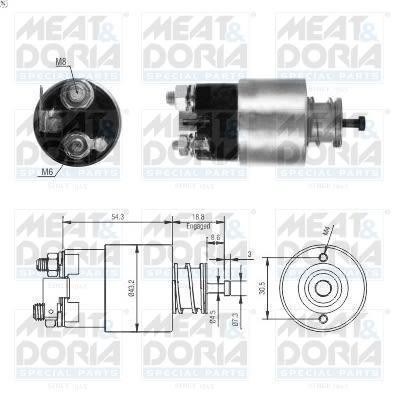 Solenoid Switch, Start Meat & Doria 46317 for Kia Rio II (JB) 1.4 2005-2011