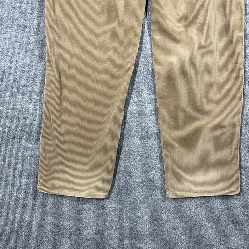 VINTAGE Polo Ralph Lauren Pants Men 39x32 Brown Pleated Corduroy Made In USA 80s - Picture 7 of 19