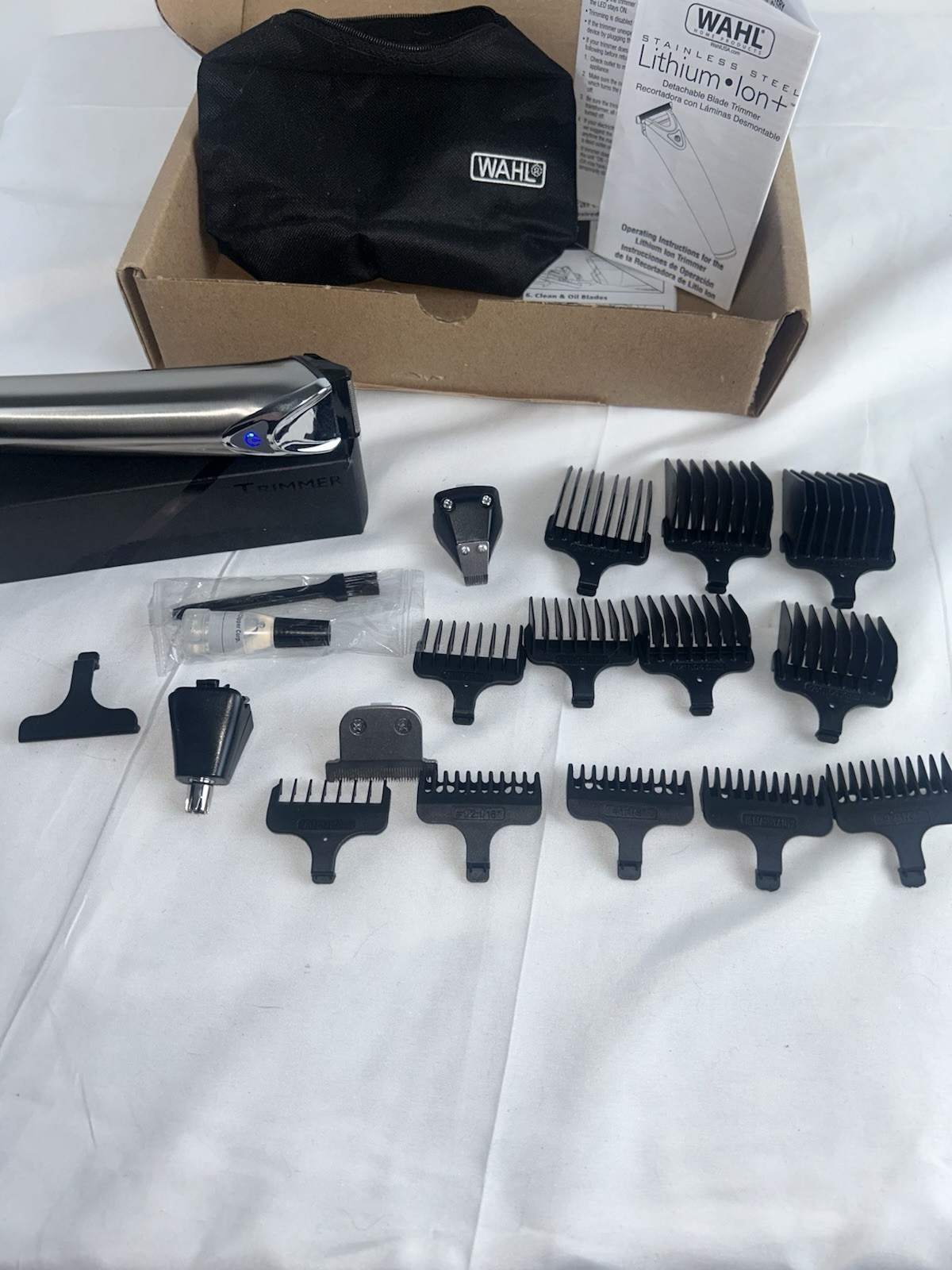 Wahl USA Stainless Steel Lithium-Ion Cordless Beard Trimmer 