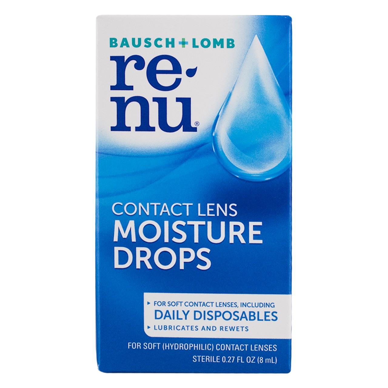 4 Pack Bausch & Lomb ReNu MultiPlus Rewetting Drops, 0.27 fl