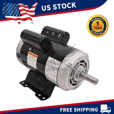 #ad #ad 5HP 3450 Rpm Air Compressor Motor 56283138 Fits Ingersoll Rand 230V 7 8#x27;#x27; Shaft $279.99