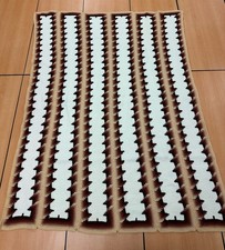 Couverture jetée grand-mère afghane au crochet fait main sud-ouest navajo 55x71 Brn Multi