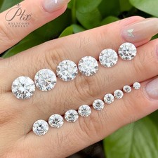 Loose Moissanite Gem Stone W. GRA Certificate 3-10mm 0.1-4ct VVS1 D White Round