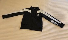 Puma Black and White Full Zip Jacket Youth Small, Size 8, Preowned