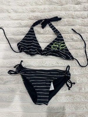 Fox Racing Triangle Bikini Set Women s L Top Xs Bottom