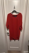Karen Kane Red V-Neck Dress