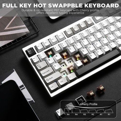 AL80 Wireless Mechanical Keyboard,Full Aluminum CNC, Smart LCD Display,Hot Sw... - Picture 6 of 9
