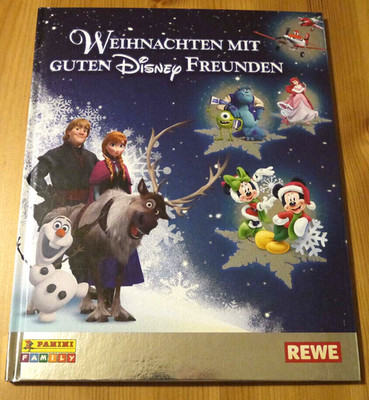 Collectable Disney Christmas With Friends Pictures, Choose From Glitter Stickers Choose