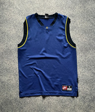 Vintage Basketball 90s Jersey Nike Authentic Blue Mens Size M