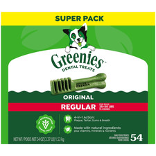 GREENIES Original Regular Dental Adult Dog Treats - 54 oz 54 Treats