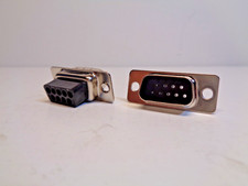 Qty 50 - DB9 D-SUB 9-Pin Male Crimp Pin Connector Cup Socket