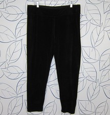 Cuddl Duds Double Plush Velour Leggings Size 1X Black Pull On A293100