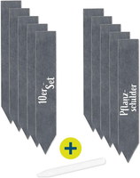 Hoberg Schiefer-Pflanzschilder 10Er-Set – Robuste Schieferplatten FüR Garten, Kr