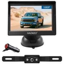 Backup Camera for Truck 5 Inch 1080P Front Rear View Monitor kit Auto 5 inch