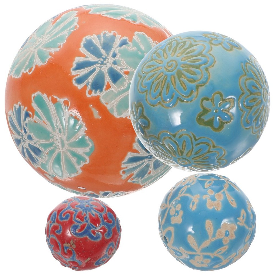 4Pcs Reusable Ceramic Floating Balls Decorative Home Floating Ornaments ...