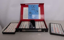 Vintage Chinese Bamboo back Mahjong set