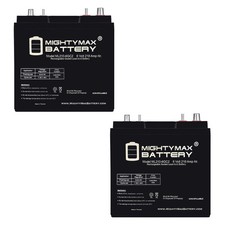 Mighty Max 6V 210AH Dual Terminal SLA Replaces EZGO Shuttle 2 Golf Cart - 2 Pack