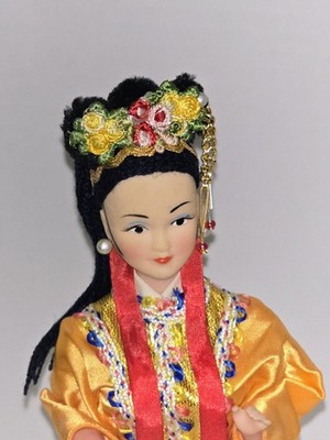 Vintage 10'' Chinese Heritage Doll Traditional Dynasty Dress ''Four Great Beauties''