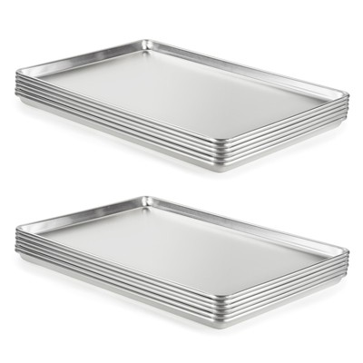 12 Pack Aluminum Sheet Pan, NSF Listed Full Size 26 x 18 inch Commercial Bake...