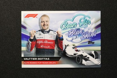 2022 Topps Formula 1 #CABS-VB Valtteri Bottas Clean Air, Blue Skies