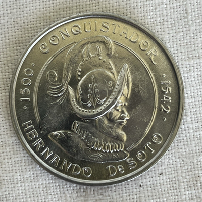 #ad Desoto Celebration 1976 Bradenton Florida Coin Token Bi Centennial $3.99