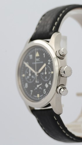 Montre d'aviateur IWC chronographe 36 mm quartz 3741 boîte - Photo 6/9