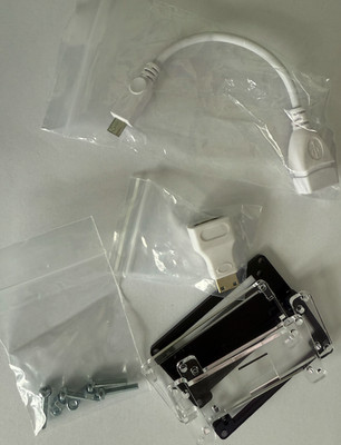 3 in 1 Starter Accessory Kit for Raspberry Pi Zero, Zero 2 W HDMI USB clear case