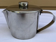 Sambonet Contemporary Teapot Stainless Steel 18/8 Made In Italy H 4” 1 lb 1oz