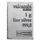 Four 1 Gram .999 Valcambi Break Away Bars /  Delicious Fine Silver