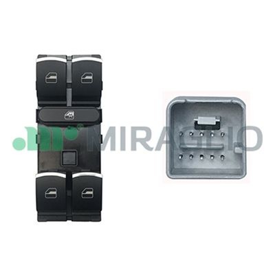 MIRAGLIO Schalter Fensterheber 121/VKB76007 für GOLF PASSAT VW TIGUAN TOURAN CC