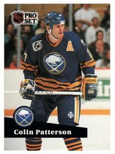 Colin Patterson - Buffalo Sabres (NHL Hockey Card) 1991-92 Pro Set # 356 - Mint