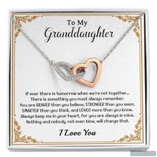 To My Granddaughter Necklace, Xmas or Birthday Jewelry Present for Granddaughter