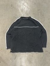 Vintage Sonoma Dark Gray 90's Y2K Style Heavy Knit Crew Neck Sweater in L