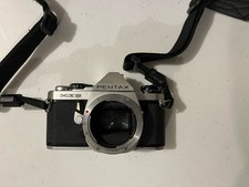 Pentax ME Super 35mm SLR Film Camera Kit w/ Lenses, Flash,  Bag, Untested