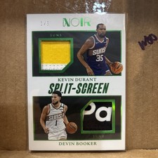 2024-25 NOIR Split Screen Kevin Durant Devin Booker Suns Mem Green 1/5 1st Off!