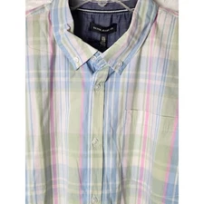Silver Jeans Co button up shirt Men's size XXL short sleeve Pastel Triple 5 NWT