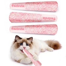 Catnip Toys for Cats Bite-Resistant - 3Pack Funny Pink Cat Nip Toys with 100 ...