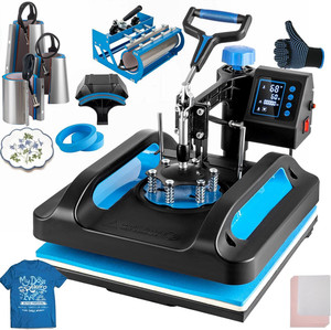 8 IN 1 Heat Press Machine 15"x15" Sublimation Transfer T-Shirt with 30OZ tumbler