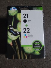 NEW SEALED Genuine HP 21 22 Black/Color Combo Pack Ink Cartridges EXP 4/2020