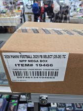 2025 Nfl select mega case, unopened sealed 20 megas