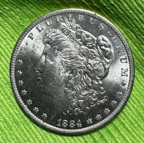 1884 O Morgan Silver Dollar - New Orleans Mint - Uncirculated - Morgan Silver $1