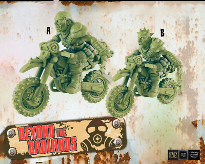 Wasteland Bikers (Dirtbike) - Post-Apocalyptic - 32mm - EC3D Designs - Beyond